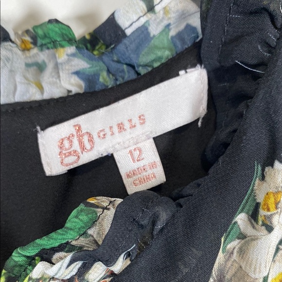 GB Girls Black and White Halter Maxi Sundress - Picture 4 of 9